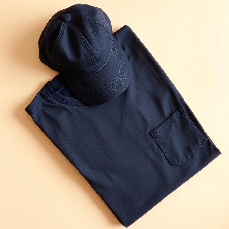 Custom pressed t-shirt and hat